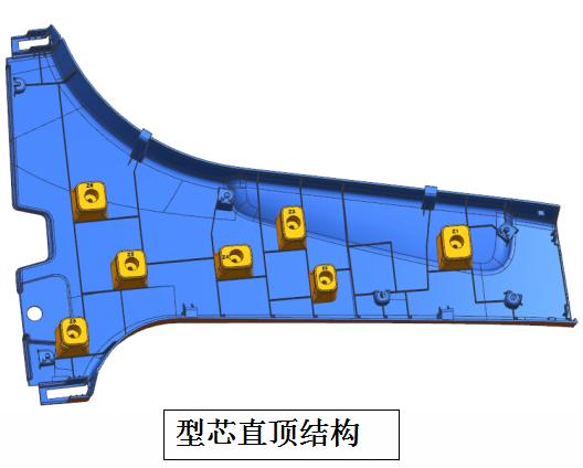 汽车里的立柱内饰板本体的注塑模具设计方法总结