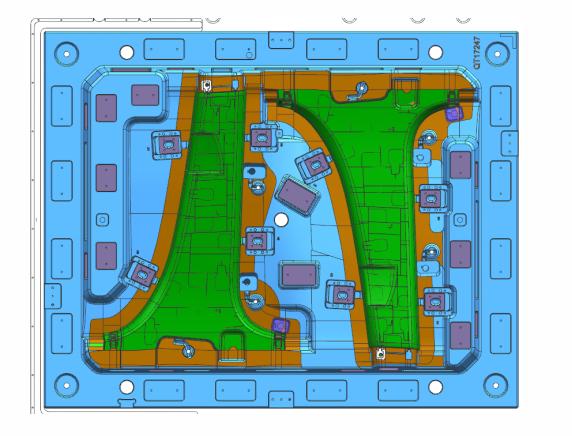 汽车里的立柱内饰板本体的注塑模具设计方法总结